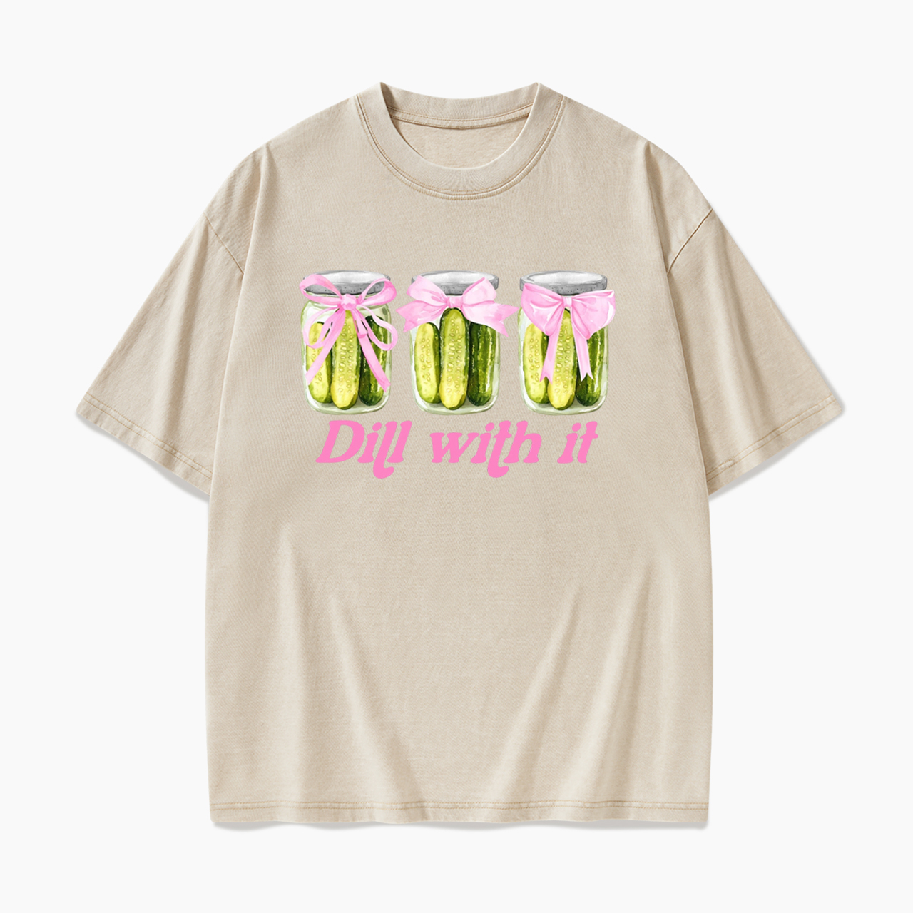Dill With It Pickle Washed Tees