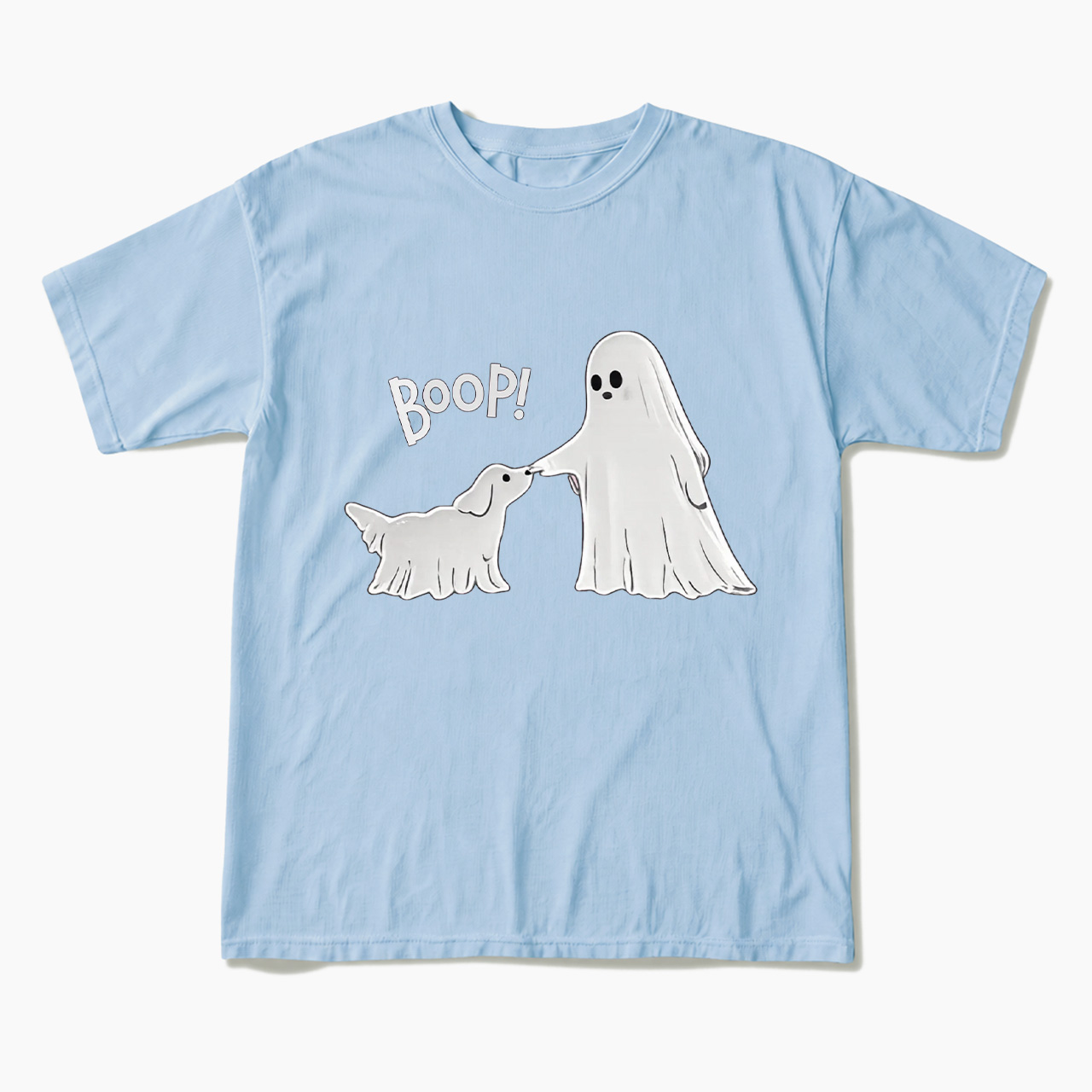 Boo-p Ghost Dog Halloween T Shirts