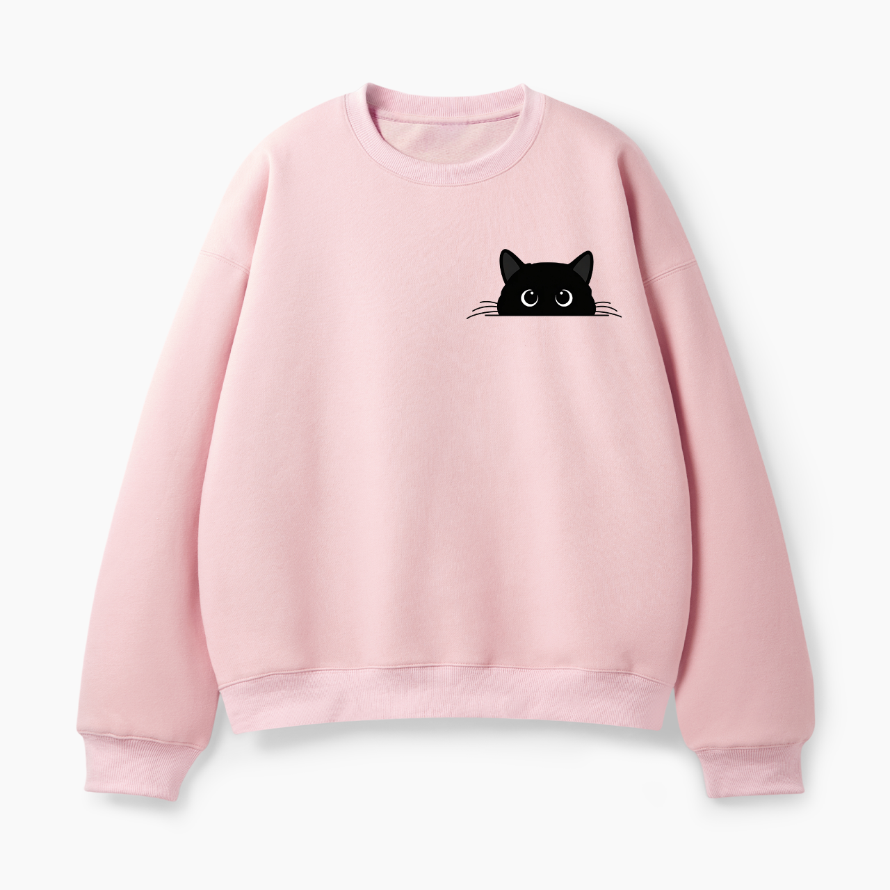 Cute Black Cat Halloween Classic Sweatshirt