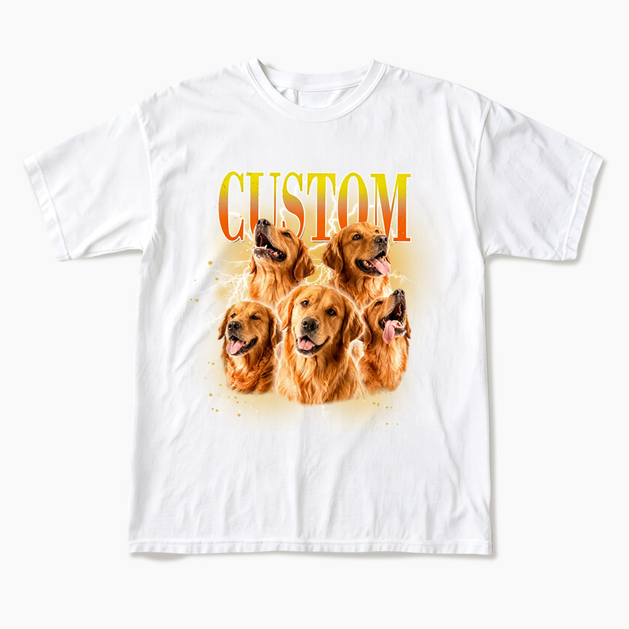 Personalized Vintage Pet Photo Name T Shirts