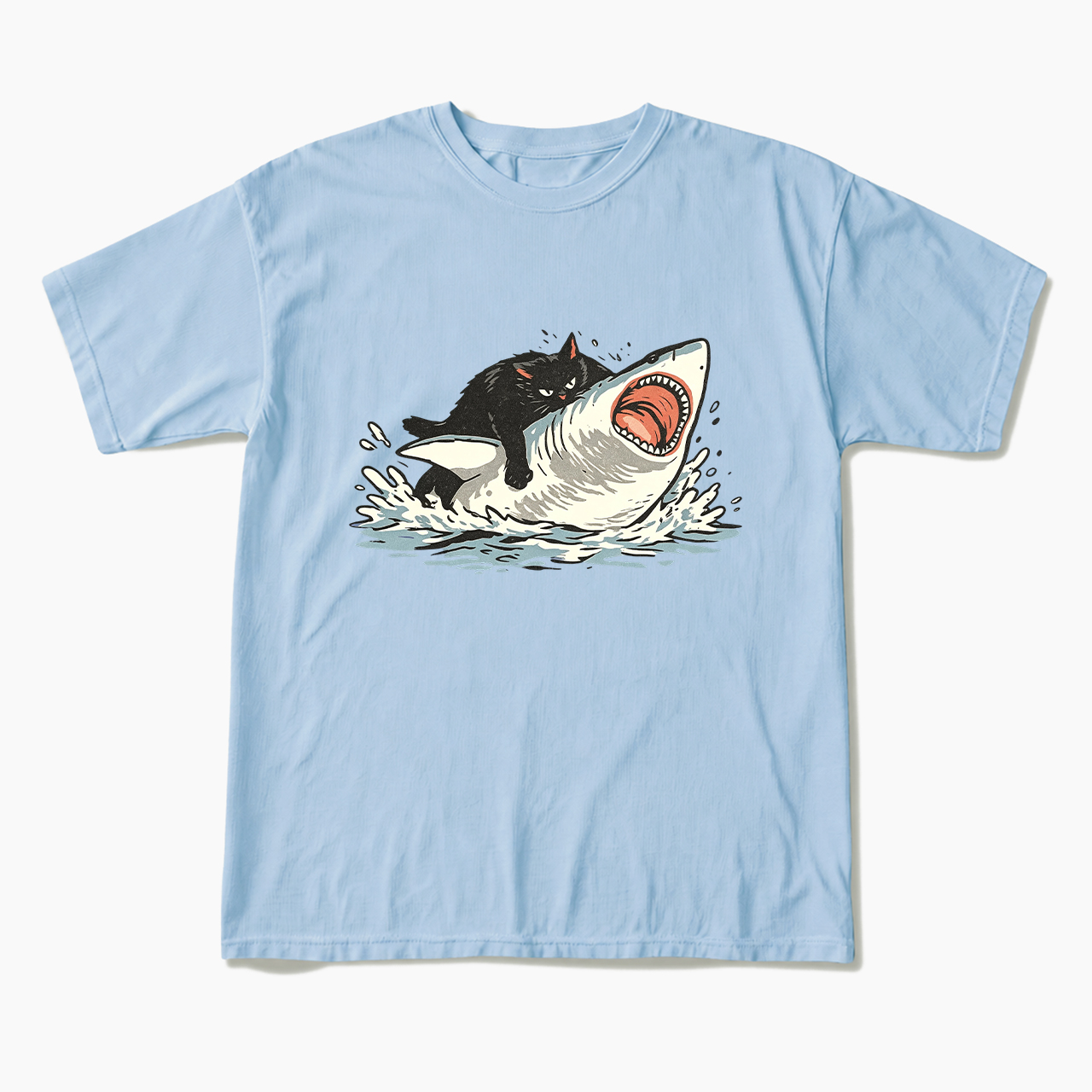 Fat Cat Vs Shark T Shirts