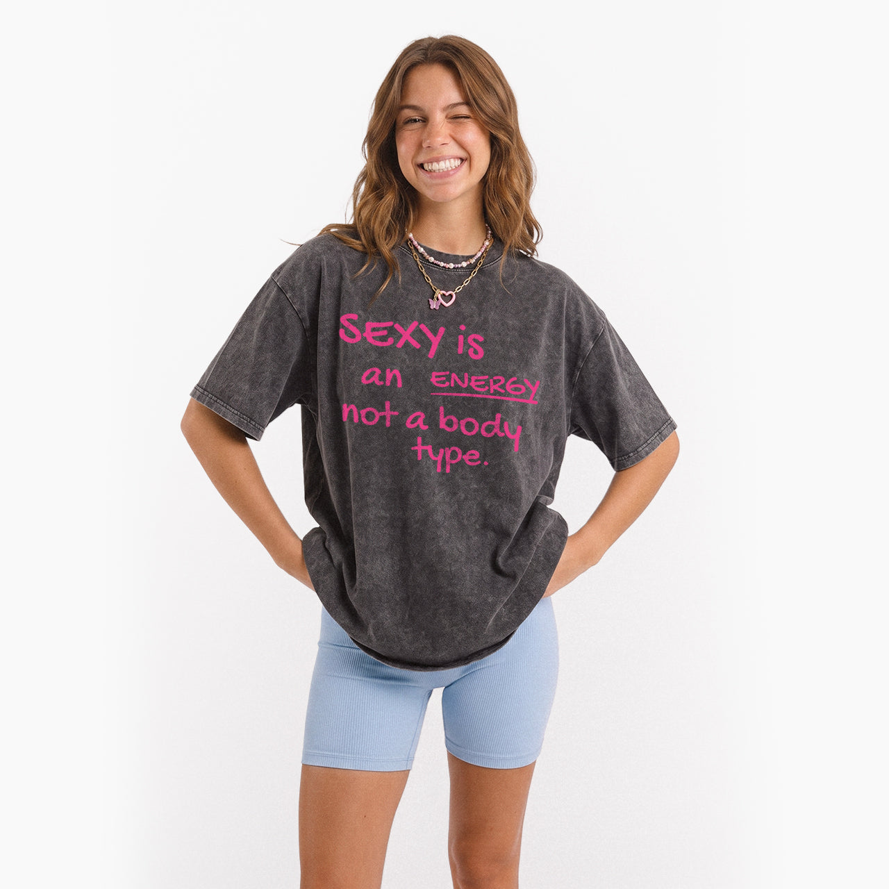 SEXY is an ENERGY not a body type Washed Tees