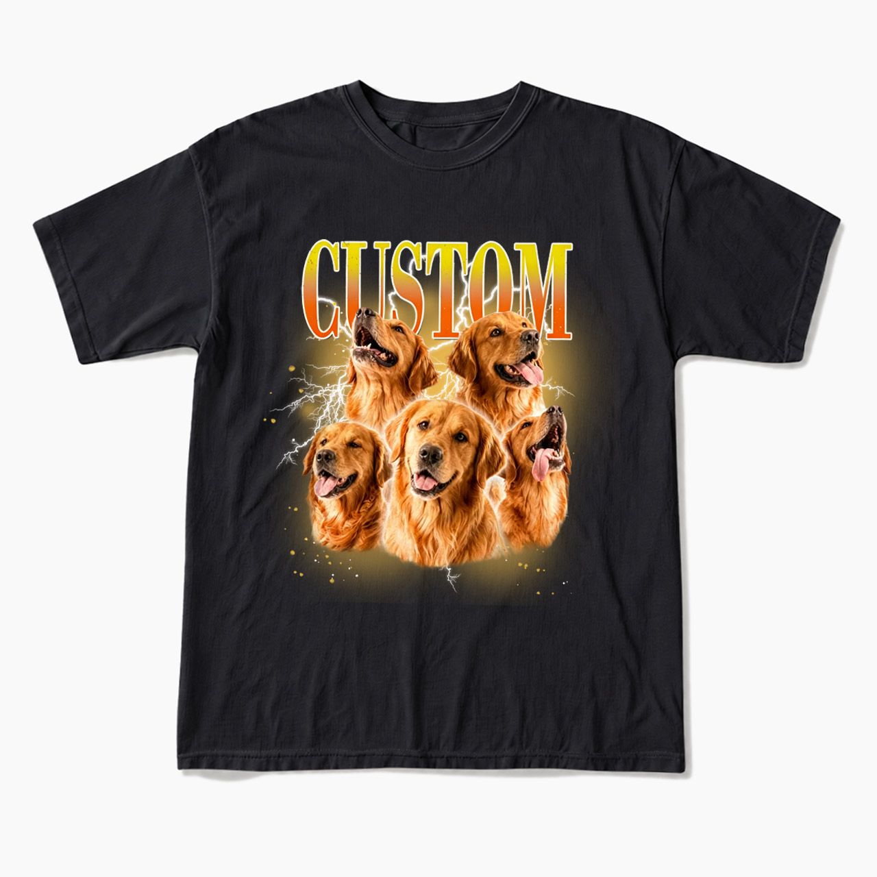 Personalized Vintage Pet Photo Name T Shirts