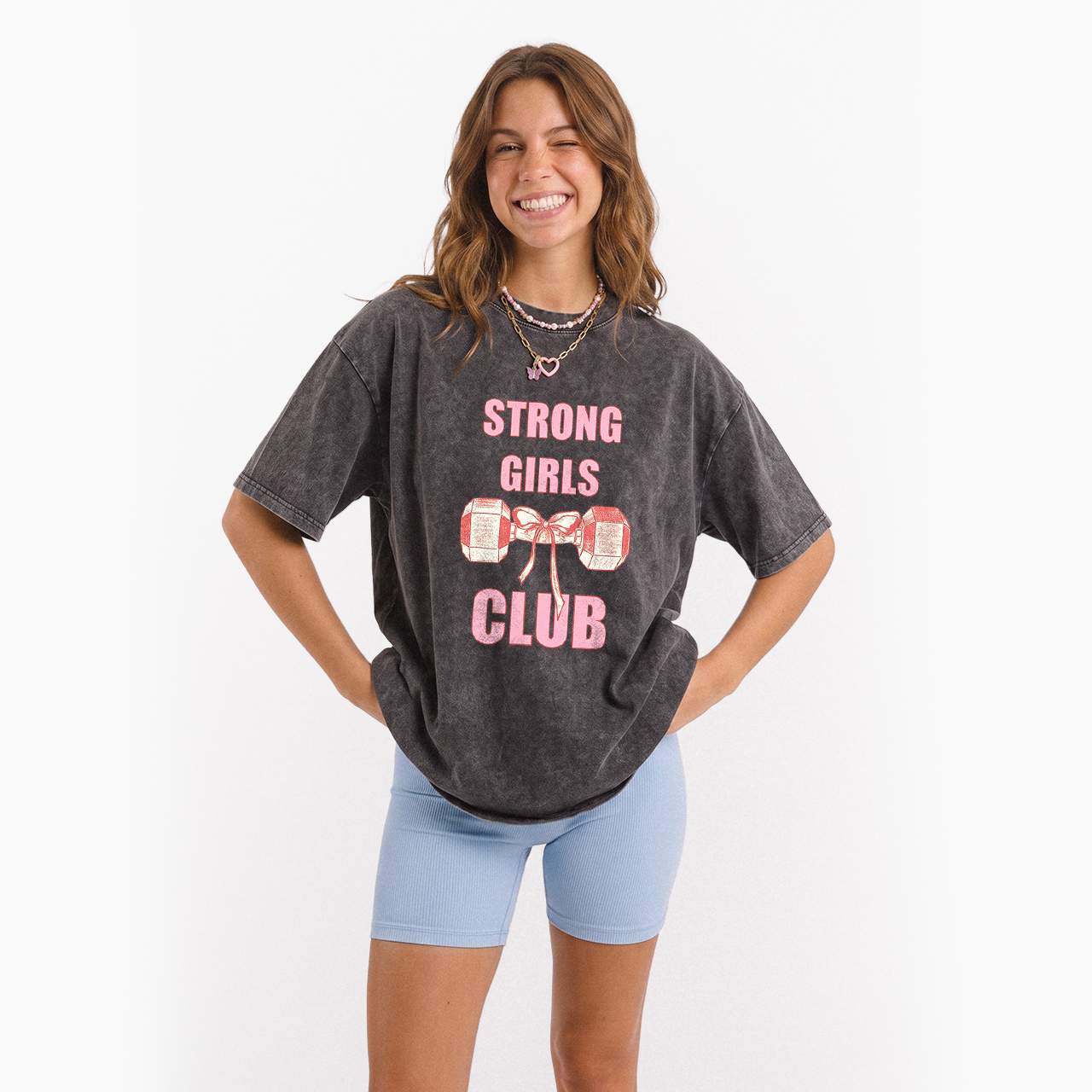 Strong Girls Club Washed Tees