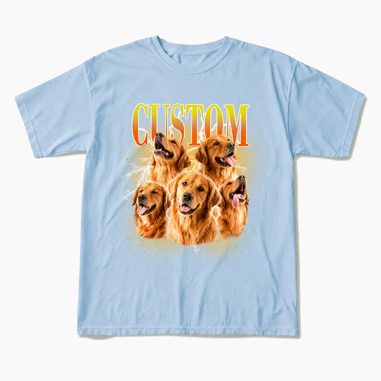 Personalized Vintage Pet Photo Name T Shirts