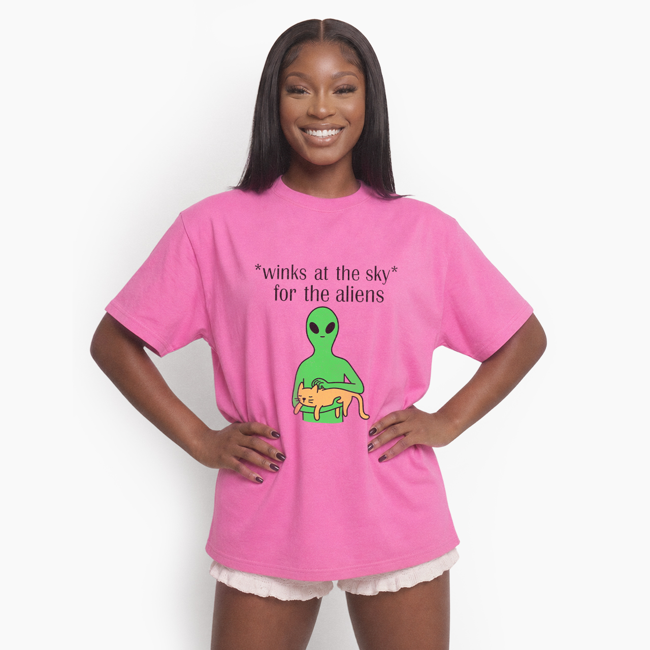 Winks At The Sky For The Aliens T Shirts