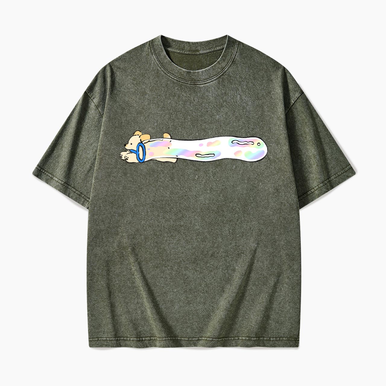 Pastel Bubble Dog Washed Tees