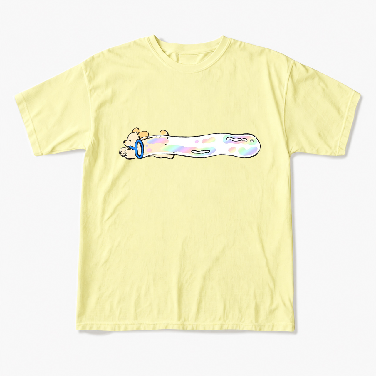 Pastel Bubble Dog T Shirts