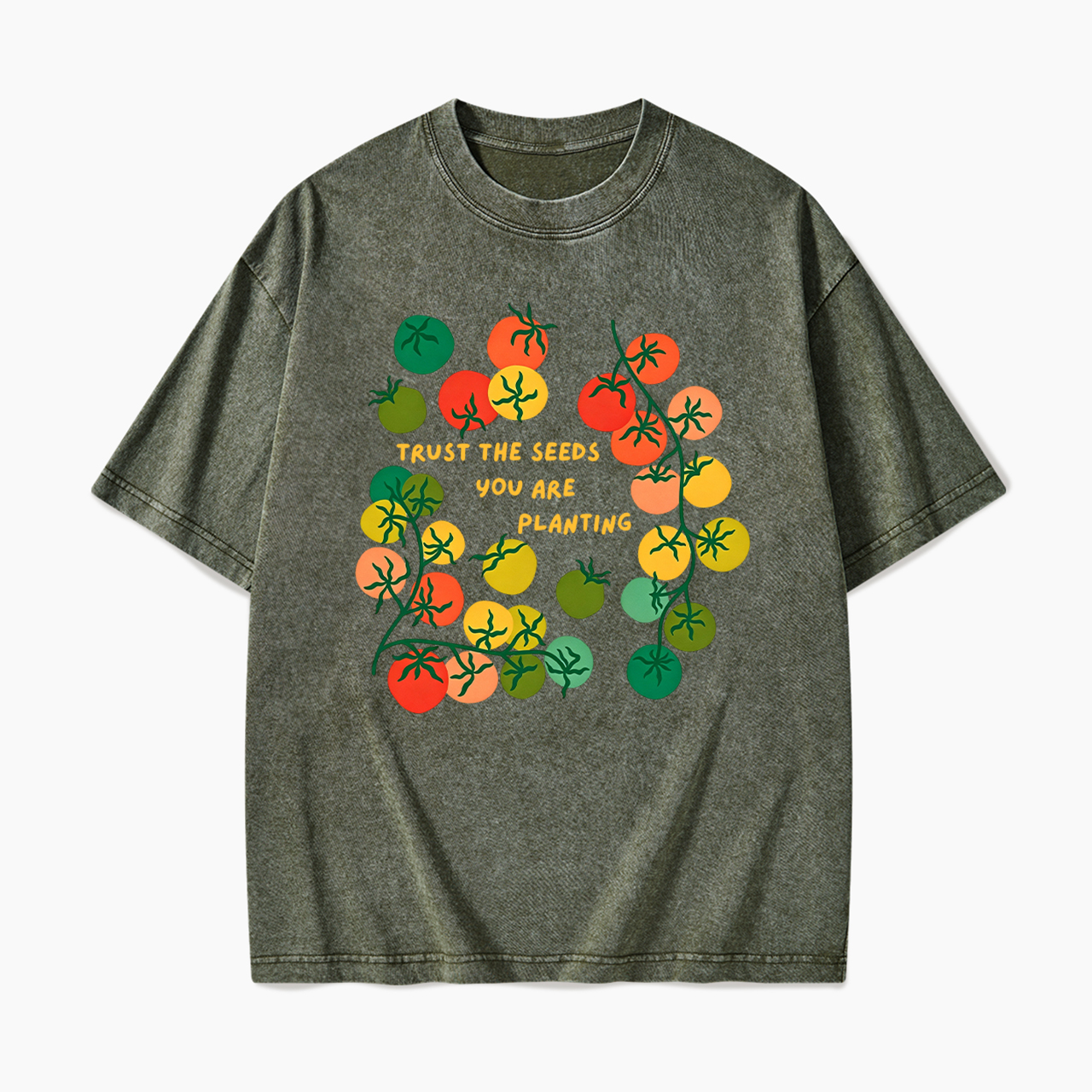 Trust The Seeds You Are Planting Washed Tees