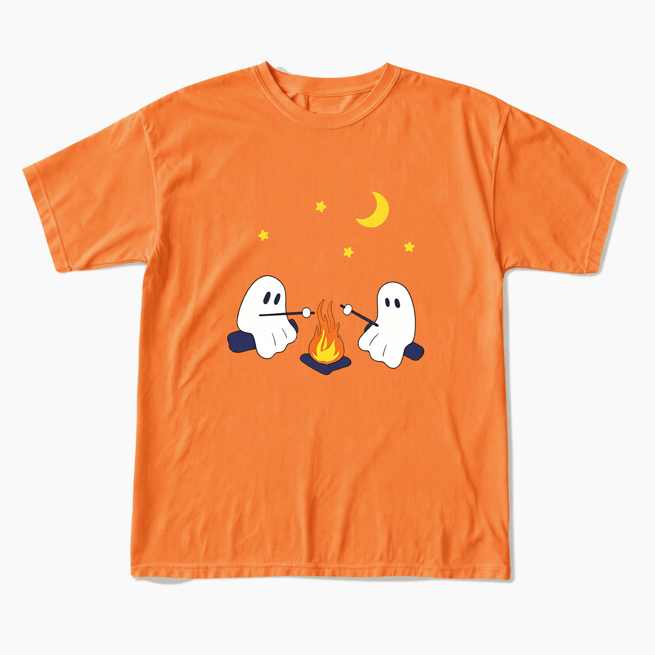 Ghosts Camping Halloween T Shirts