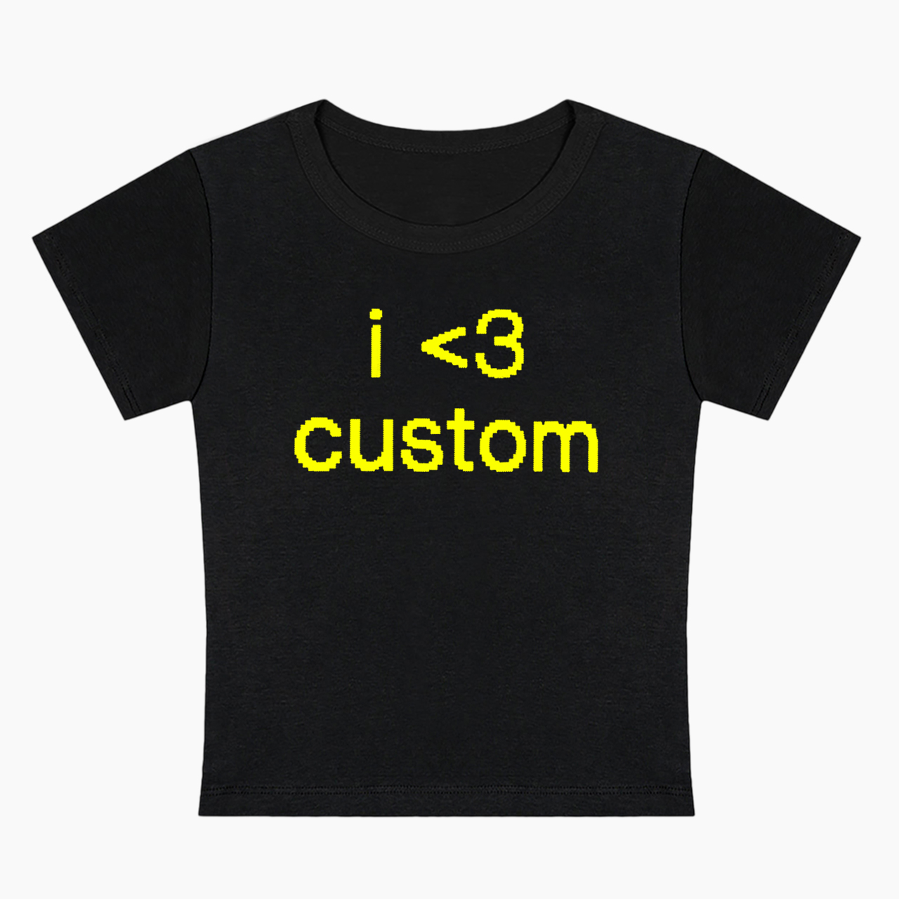 Personalized I Love Custom Minimal Baby Tee