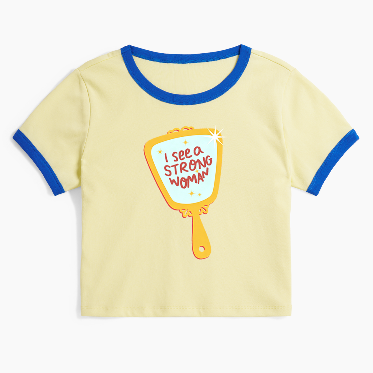 I See a Strong Woman Ringer Tee