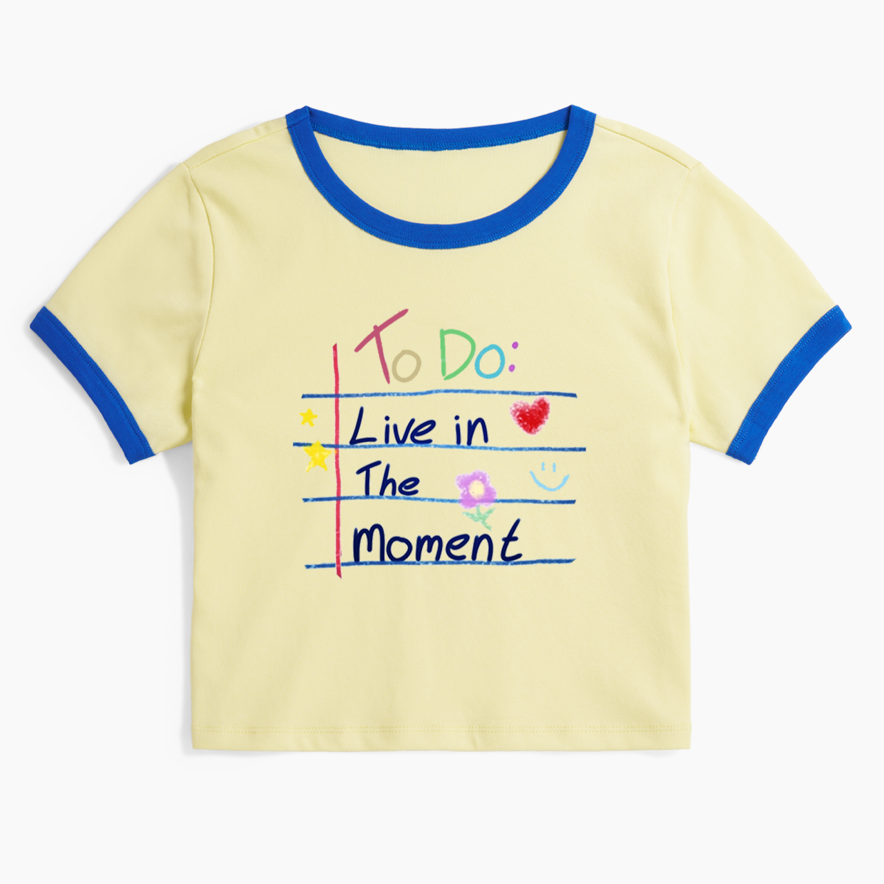 To Do Live in The Moment Ringer Tee