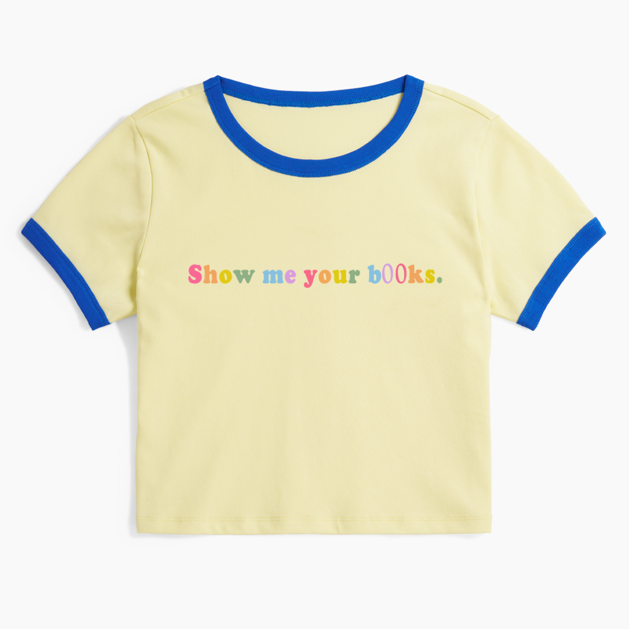 Show Me Your Books Ringer Tee