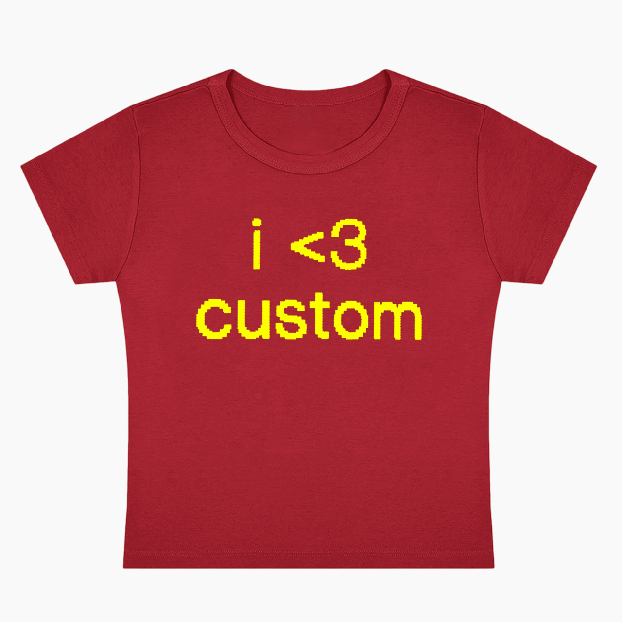 Personalized I Love Custom Minimal Baby Tee