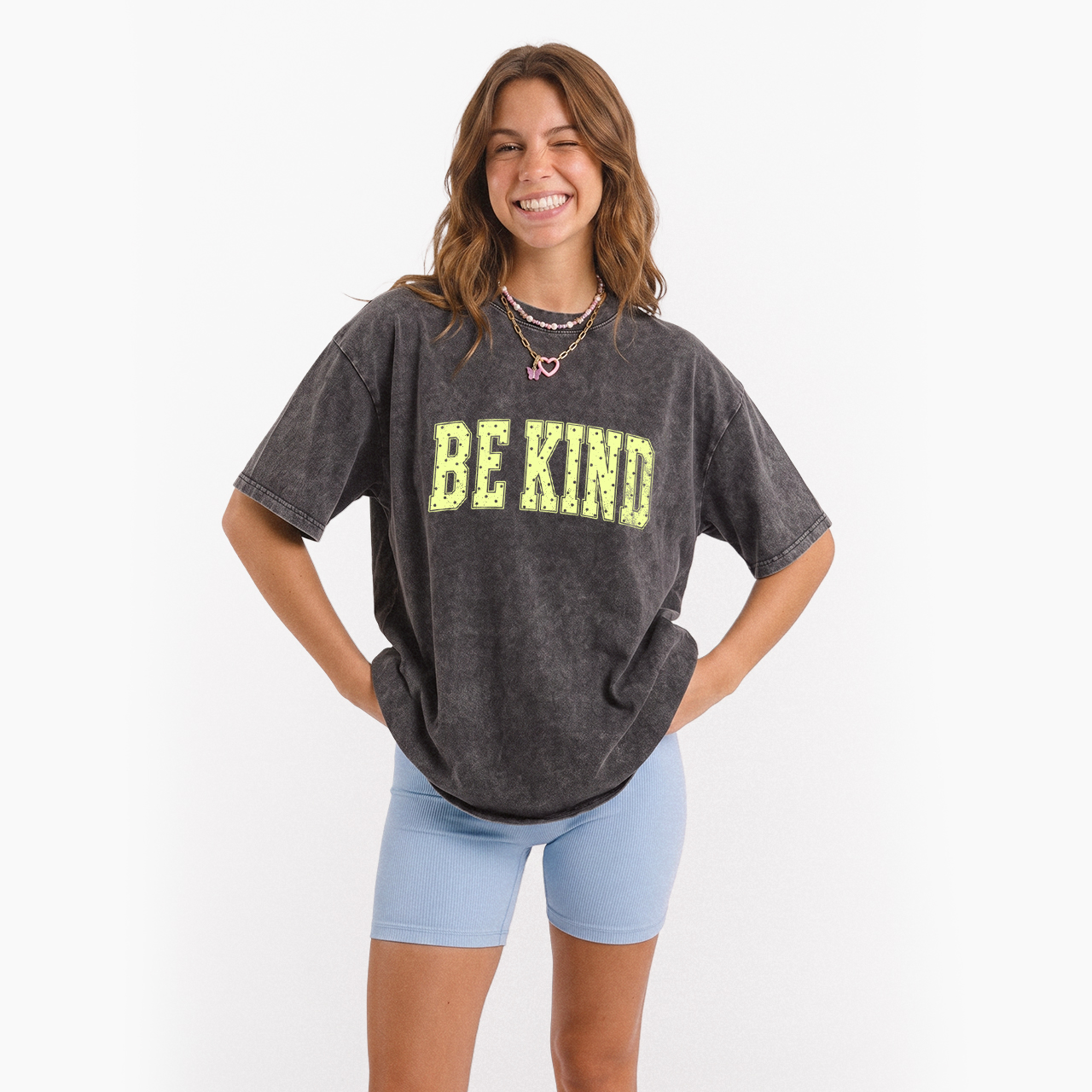 Be Kind Polka Dot Washed Tees