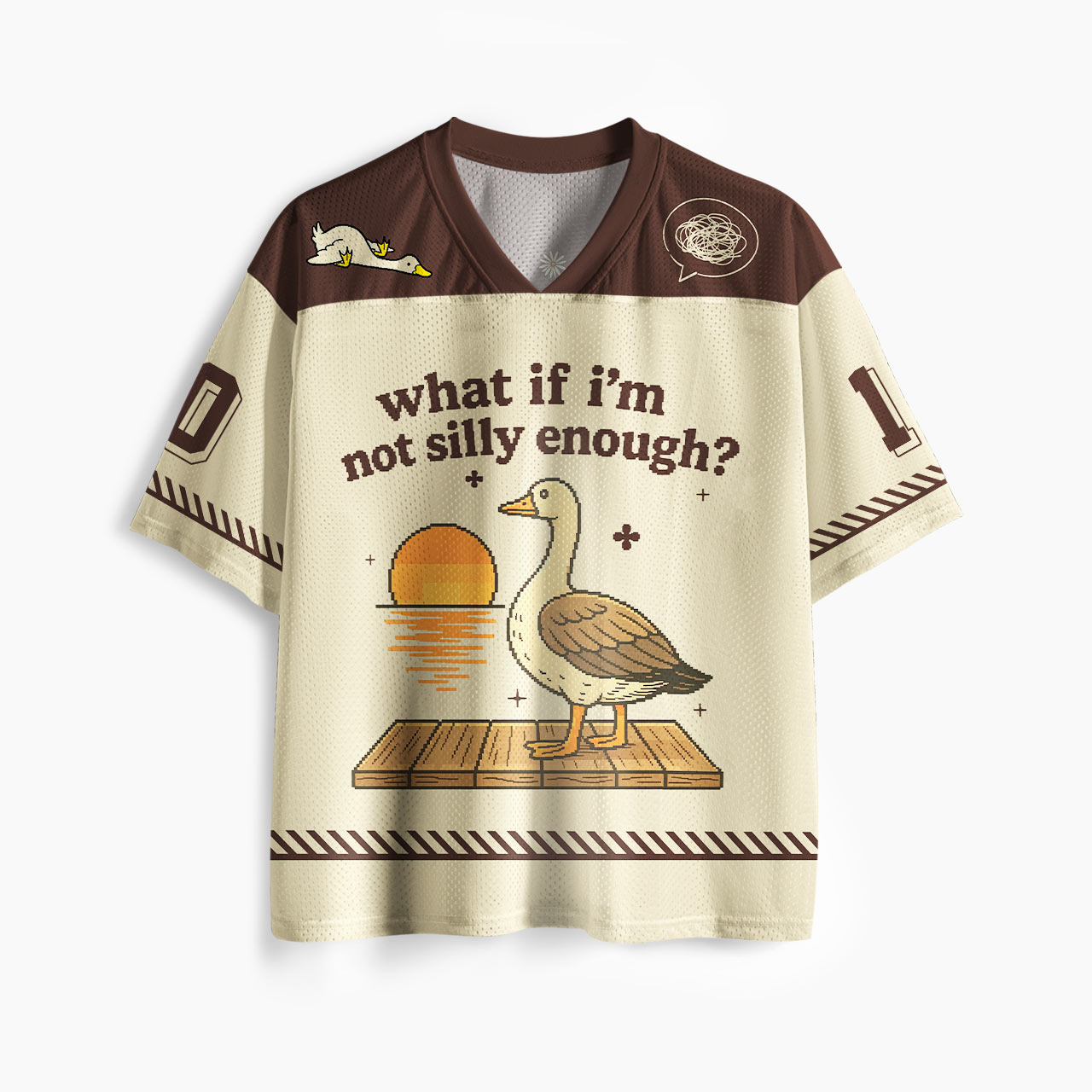 What If I am Not Silly Enough Goose Mesh Jersey