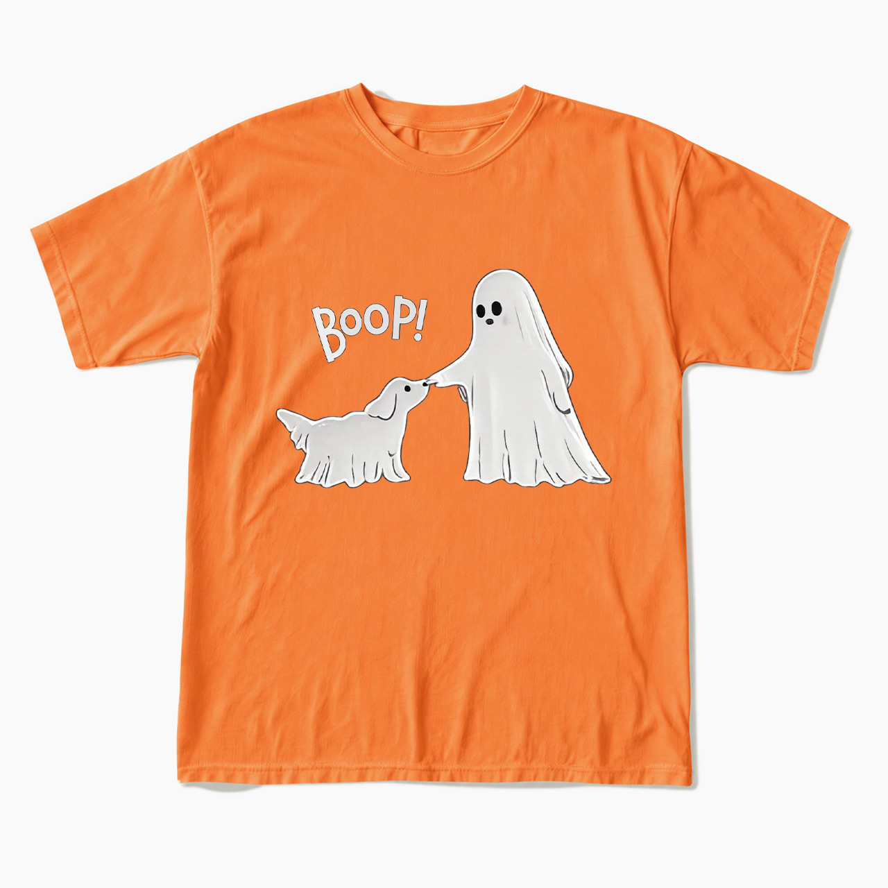 Boo-p Ghost Dog Halloween T Shirts