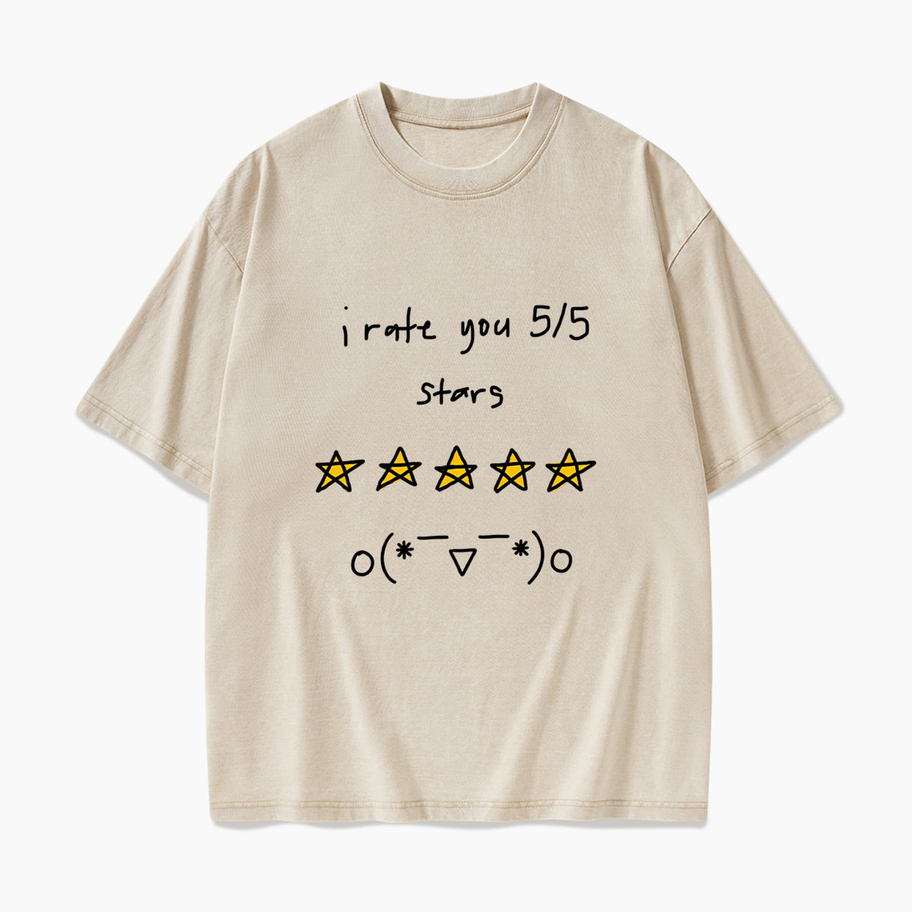 I Rate You 5 of 5 Stars Washed Tees