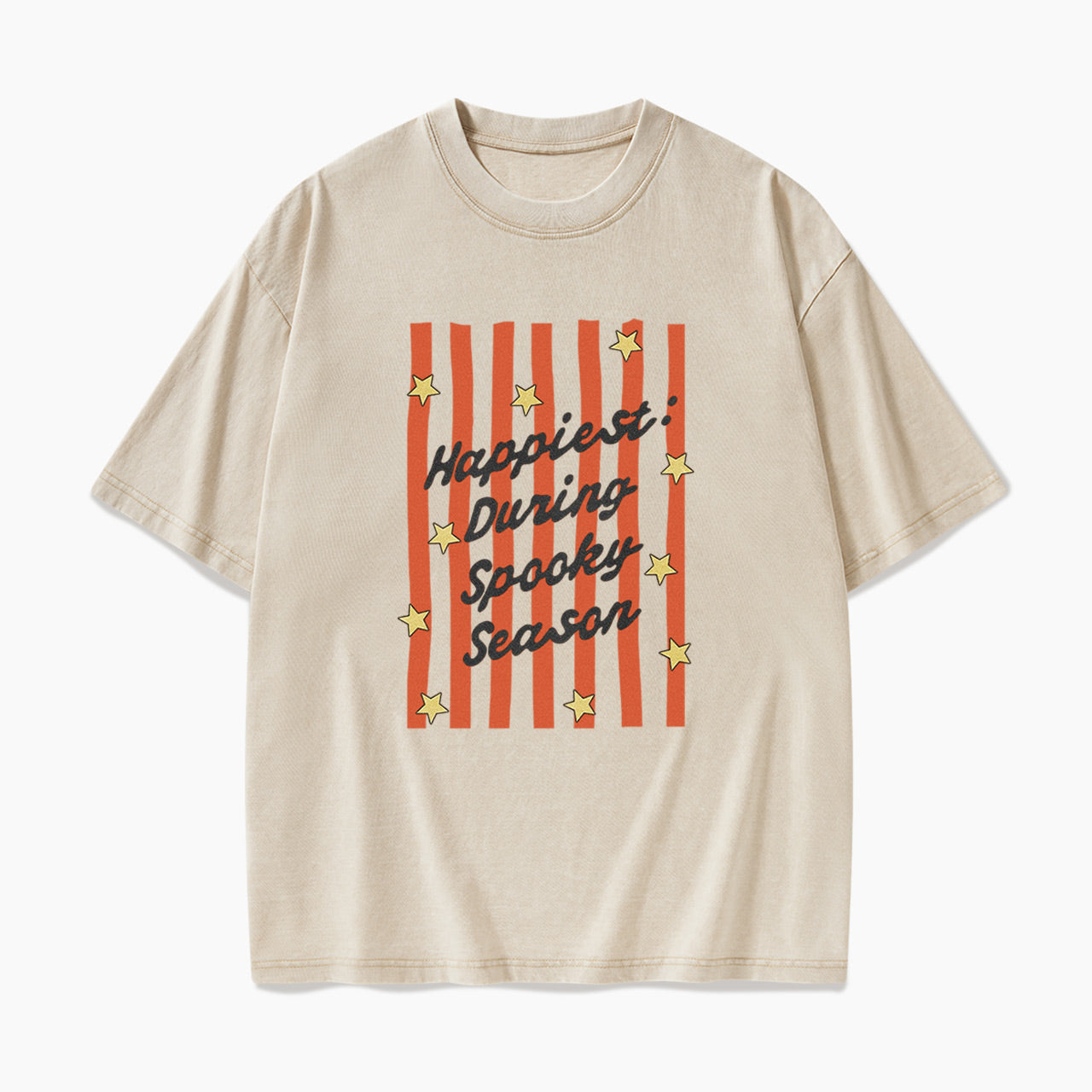 Happiest During Spooky Season Washed Tees