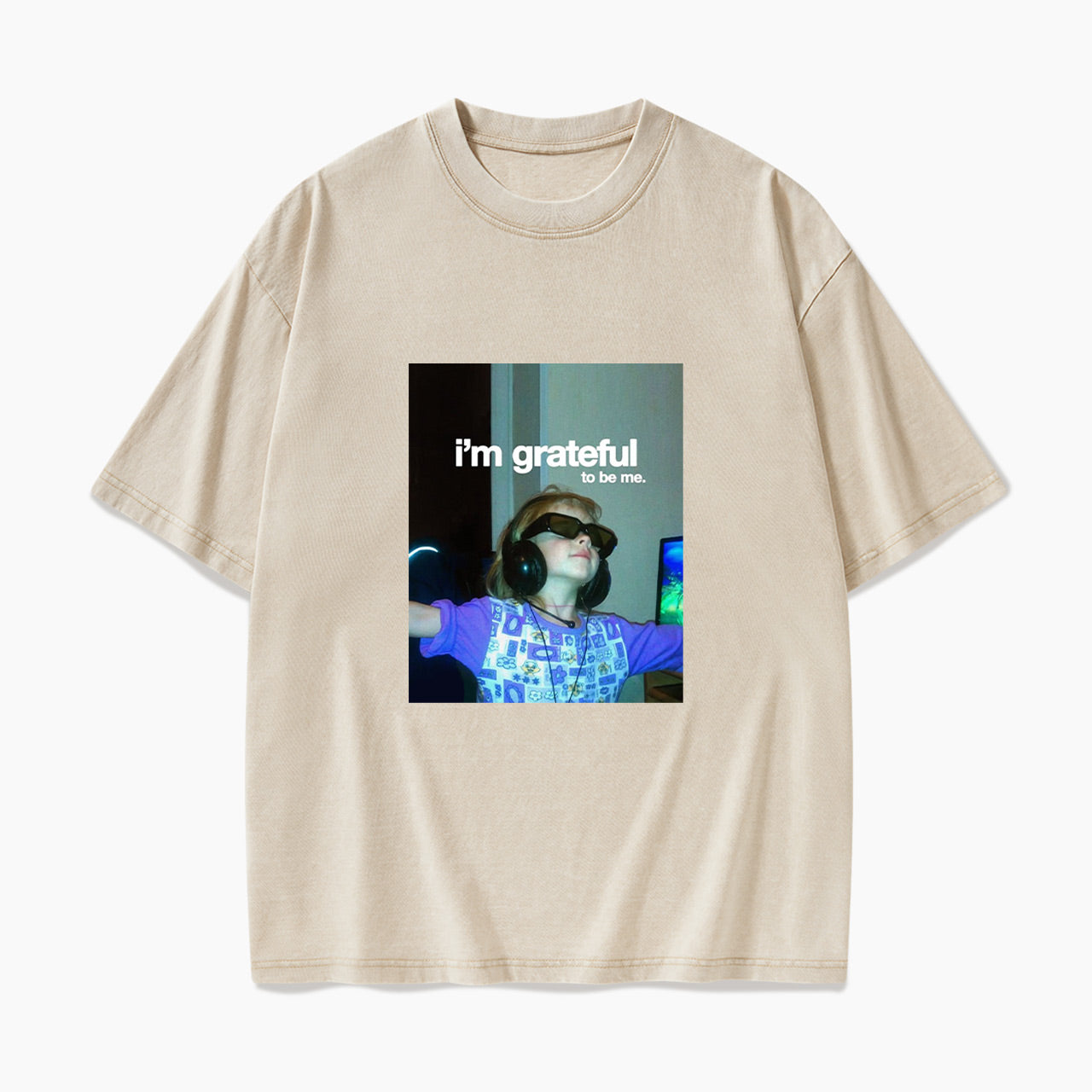 I am Grateful Aesthetic Washed Tees
