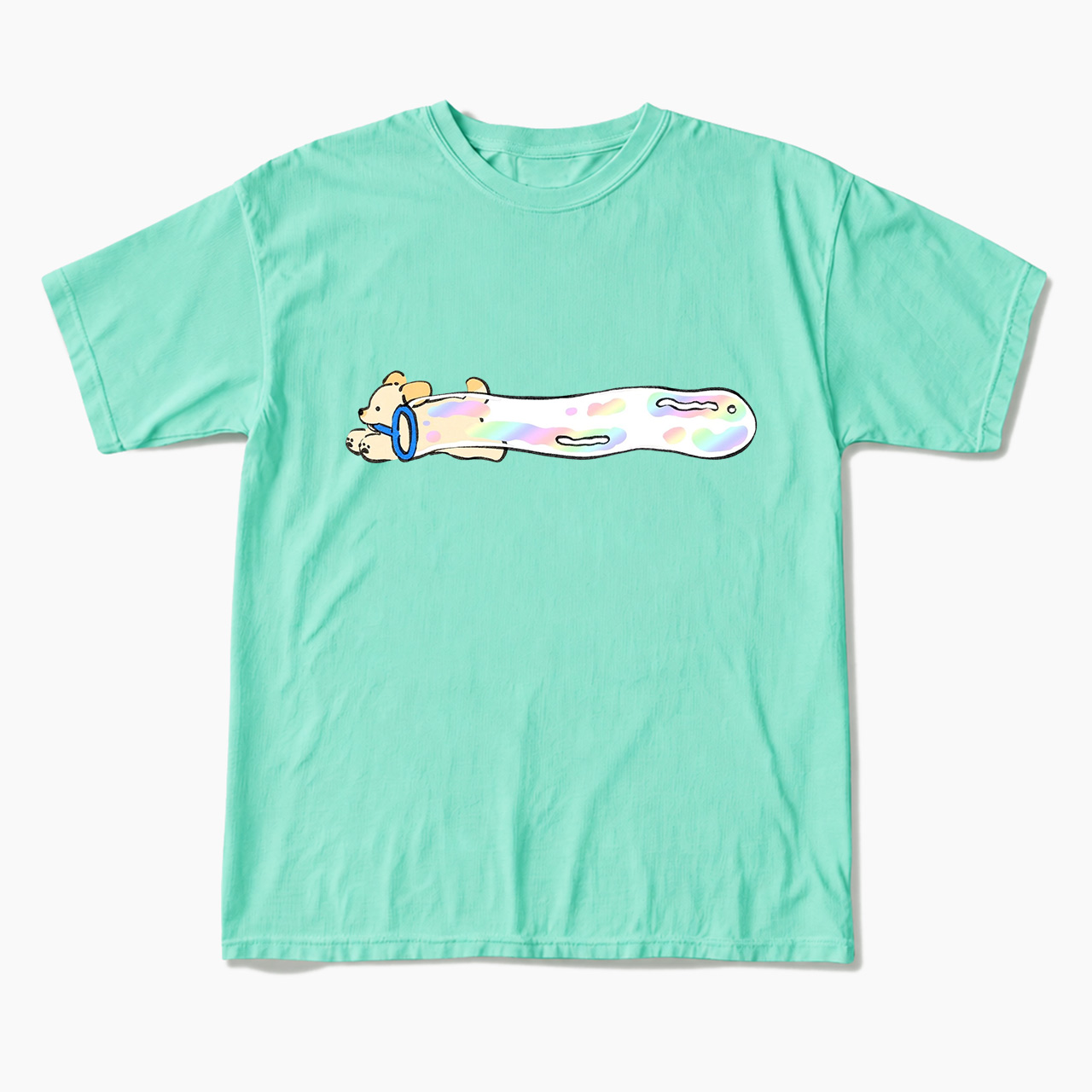 Pastel Bubble Dog T Shirts