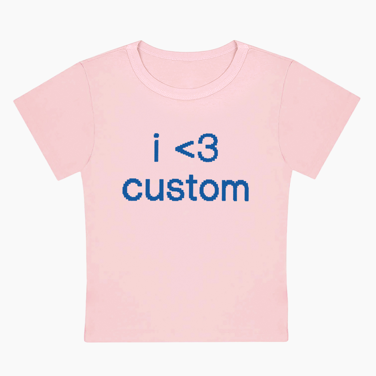 Personalized I Love Custom Minimal Baby Tee