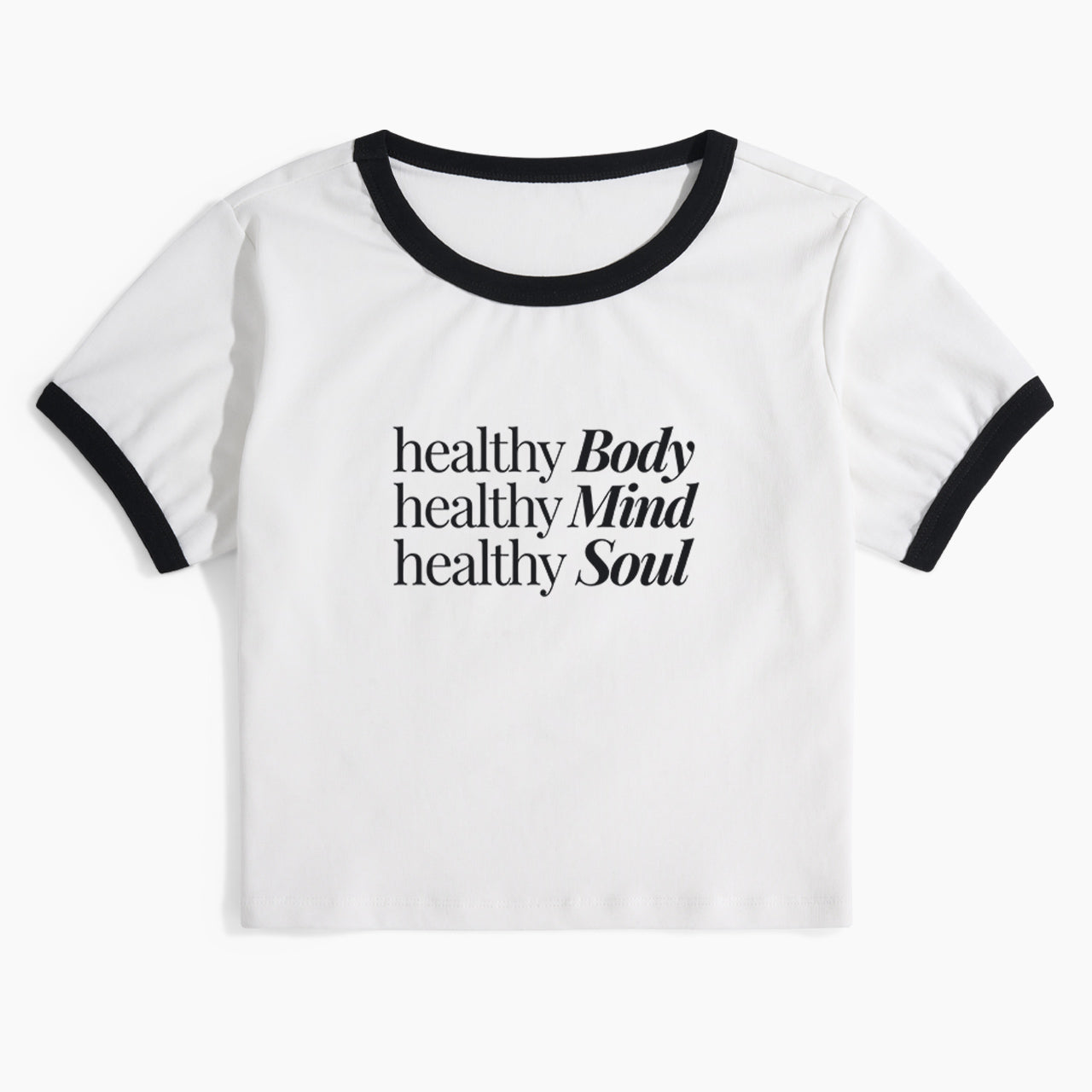 Healthy Body Mind Soul Ringer Tee