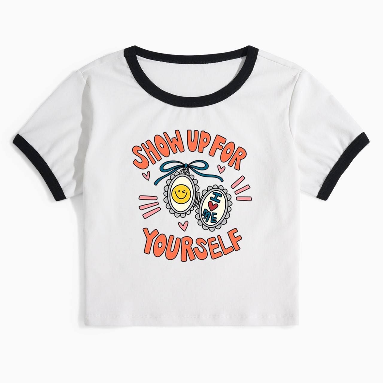 Show Up For Yourself Ringer Tee