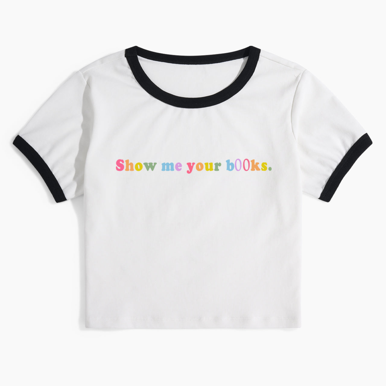Show Me Your Books Ringer Tee