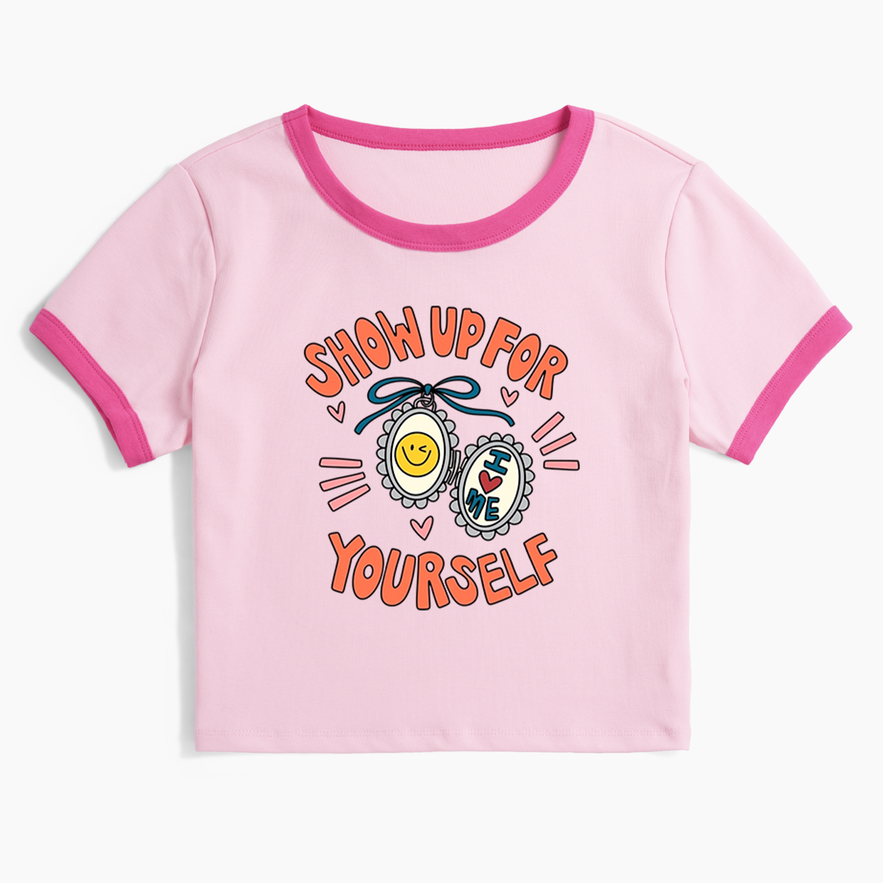 Show Up For Yourself Ringer Tee