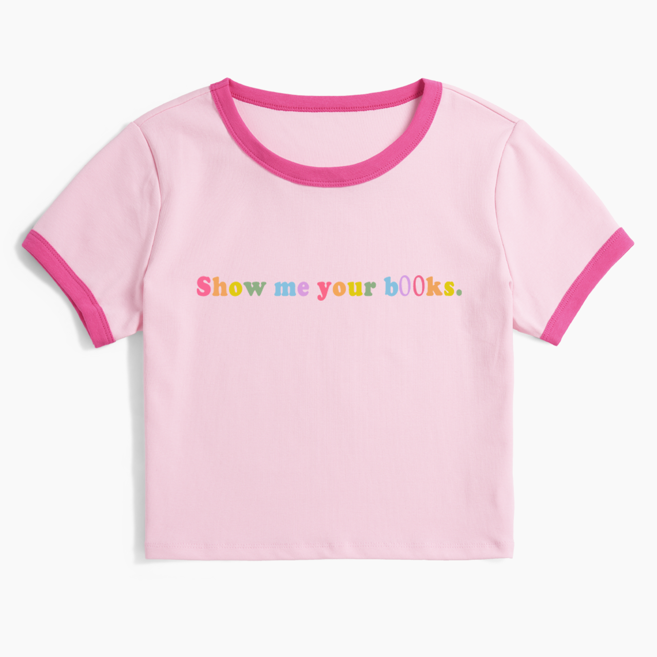 Show Me Your Books Ringer Tee