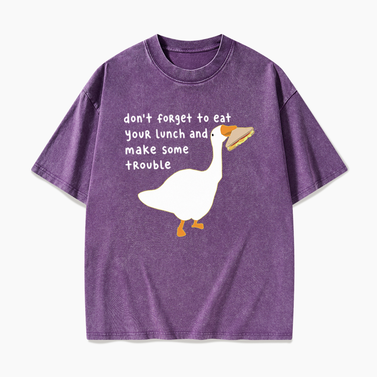 Don't Forget To Eat Your Lunch Washed Tees