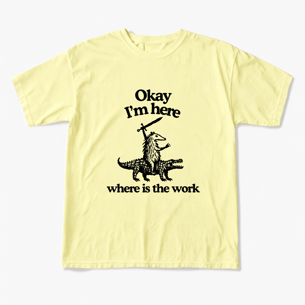 OK I'm Here Where is the work T Shirts