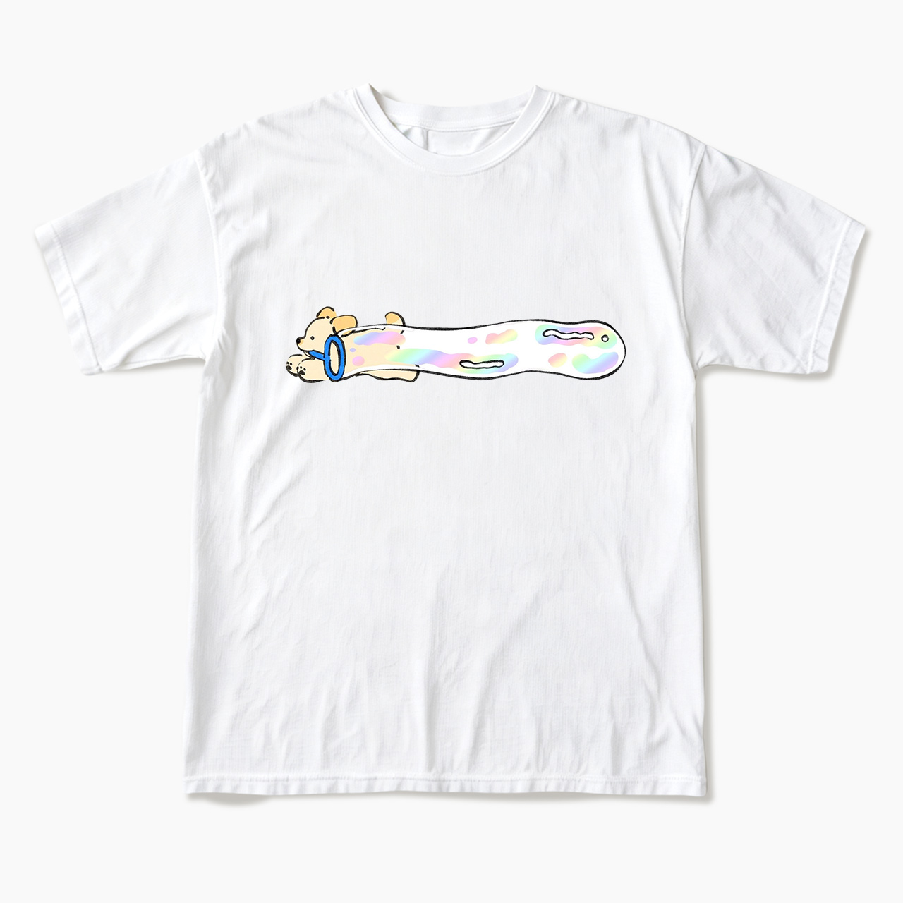 Pastel Bubble Dog T Shirts