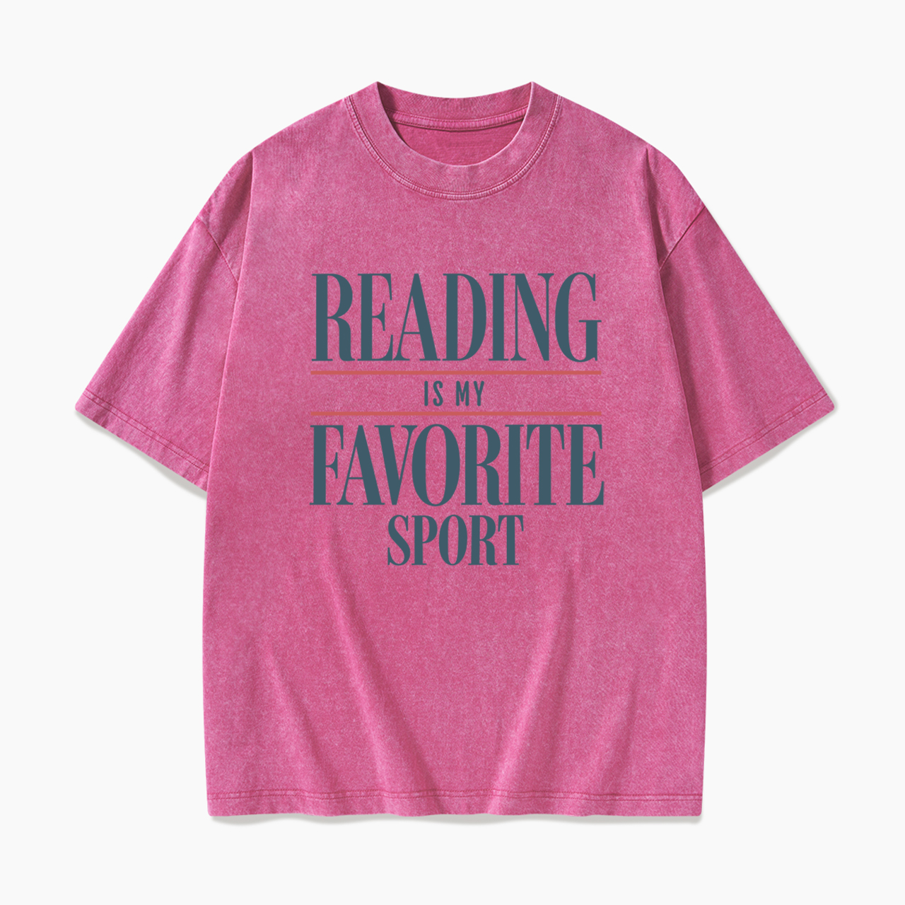 Vintage Reading Is My Favorite Sport Washed Tees