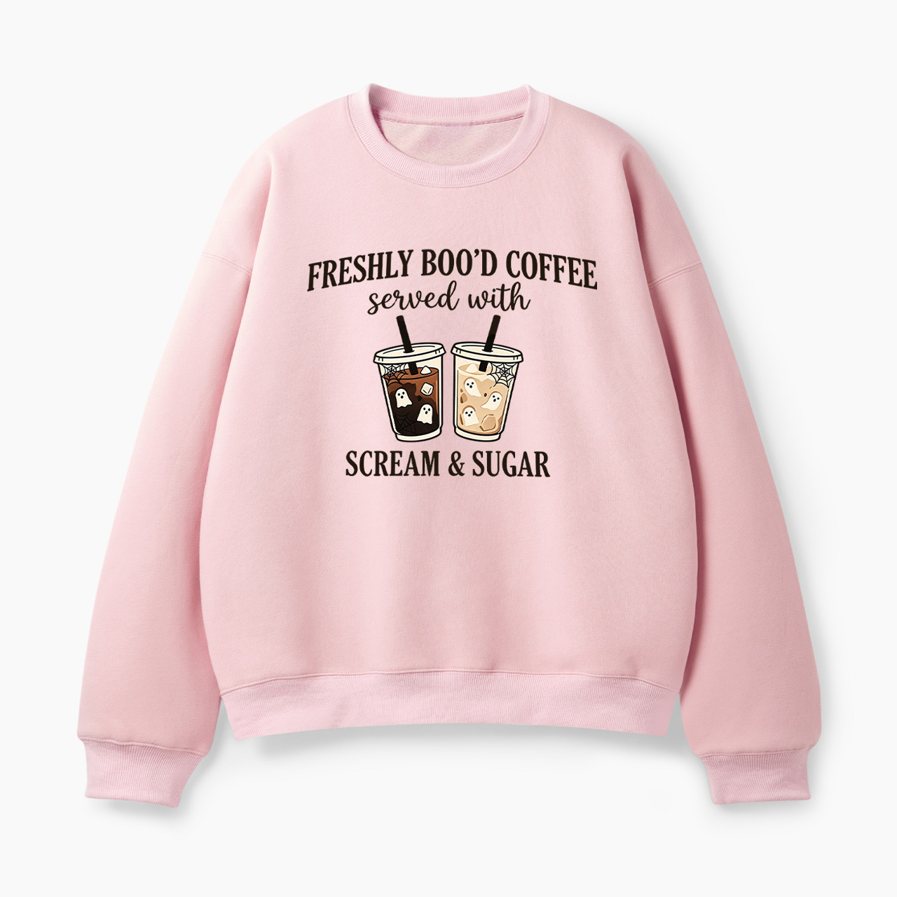 Freshly Boo'd Coffee Scream And Sugar Halloween Classic Sweatshirt