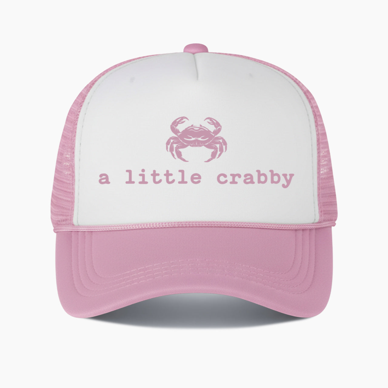 A little Crabby Colorblock Trucker Hat