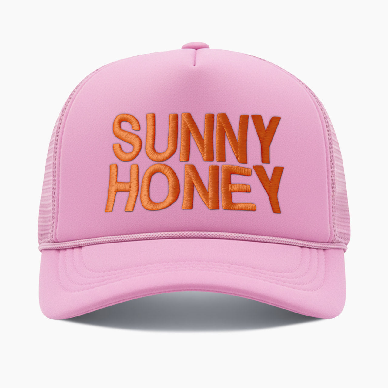 Embroidered Sunny Honey Trucker Hat