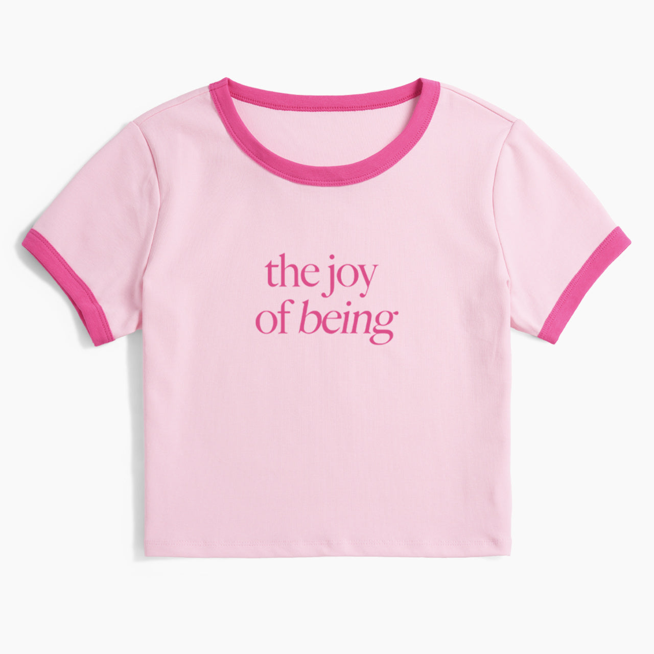 The Joy of Being Ringer Tee