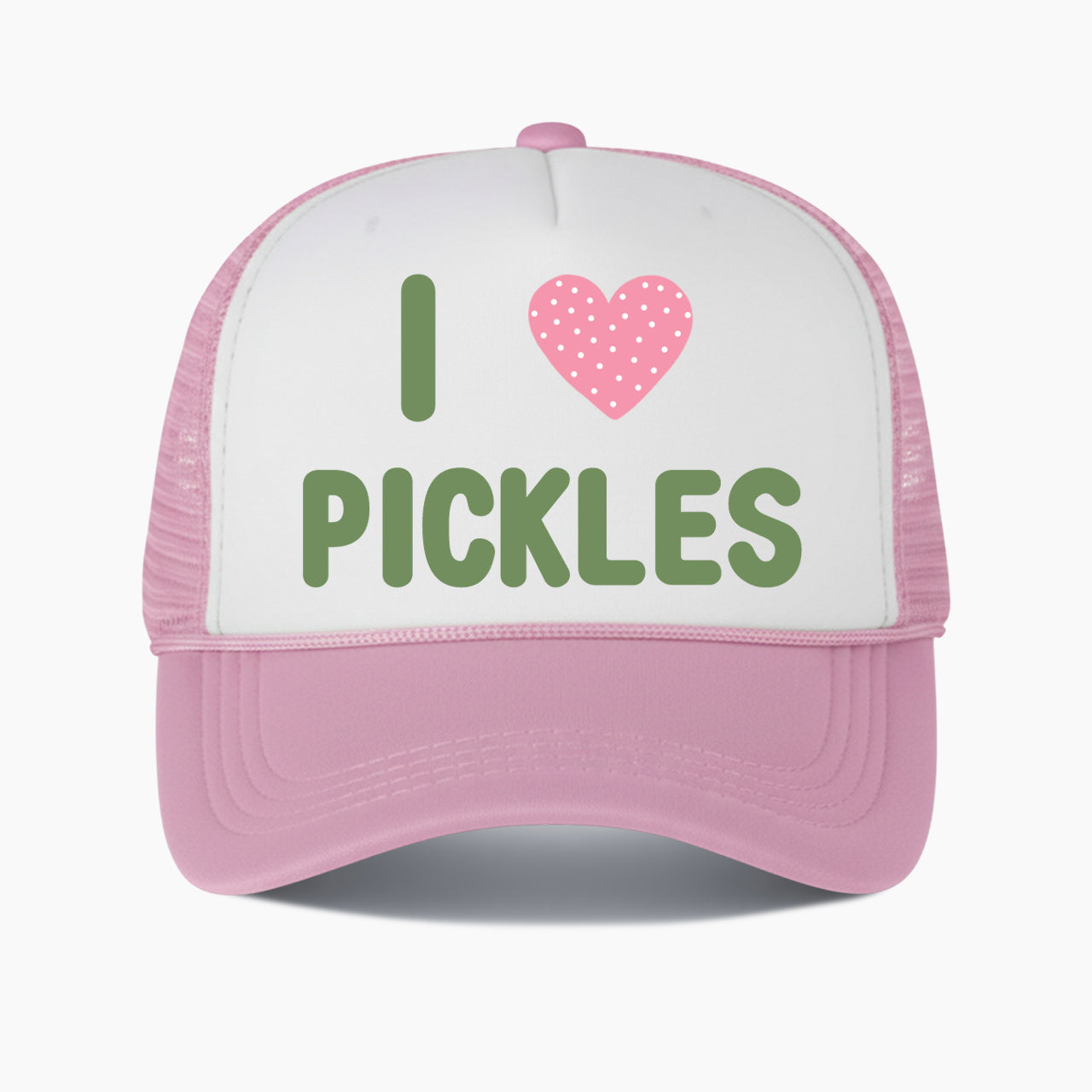 I Love Pickles Colorblock Trucker Hat