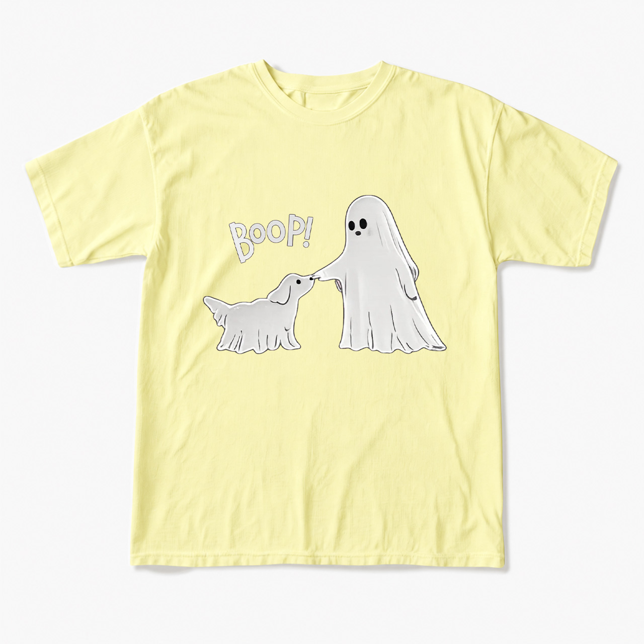 Boo-p Ghost Dog Halloween T Shirts