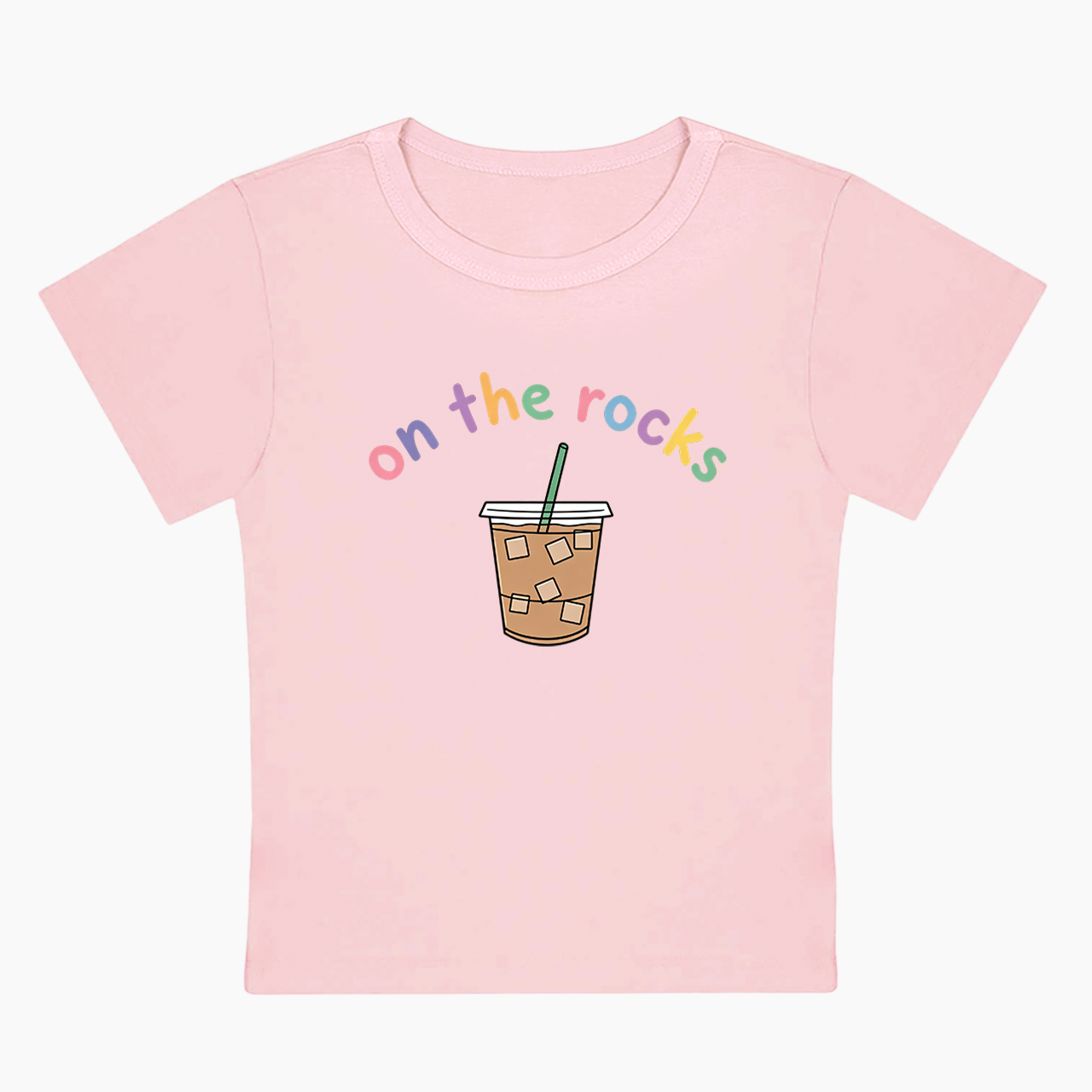 On The Rocks Iced Coffee Baby Tee