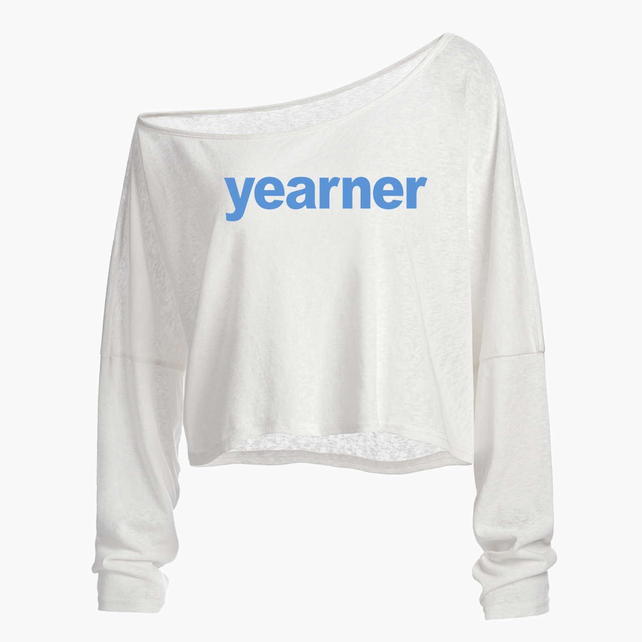 Yearner Off Shoulder Long Sleeve Crop Top