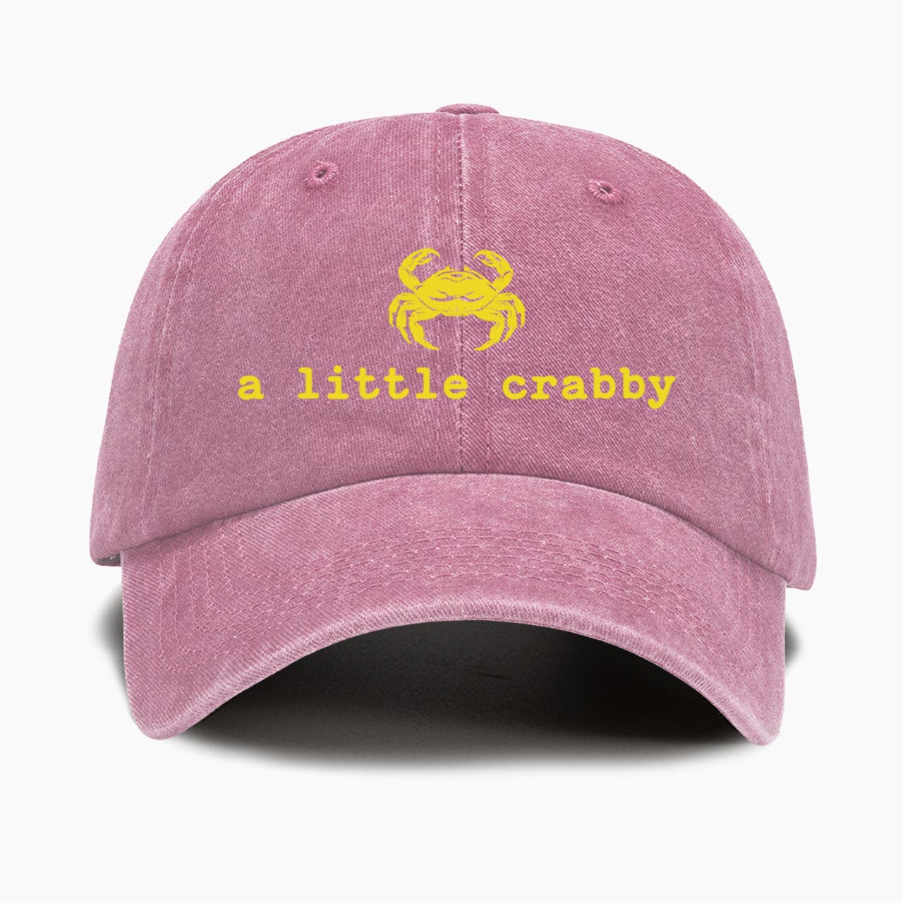 A little Crabby Washed Baseball Cap
