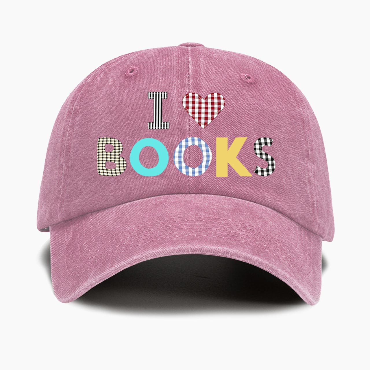 I Love Books Washed Baseball Cap