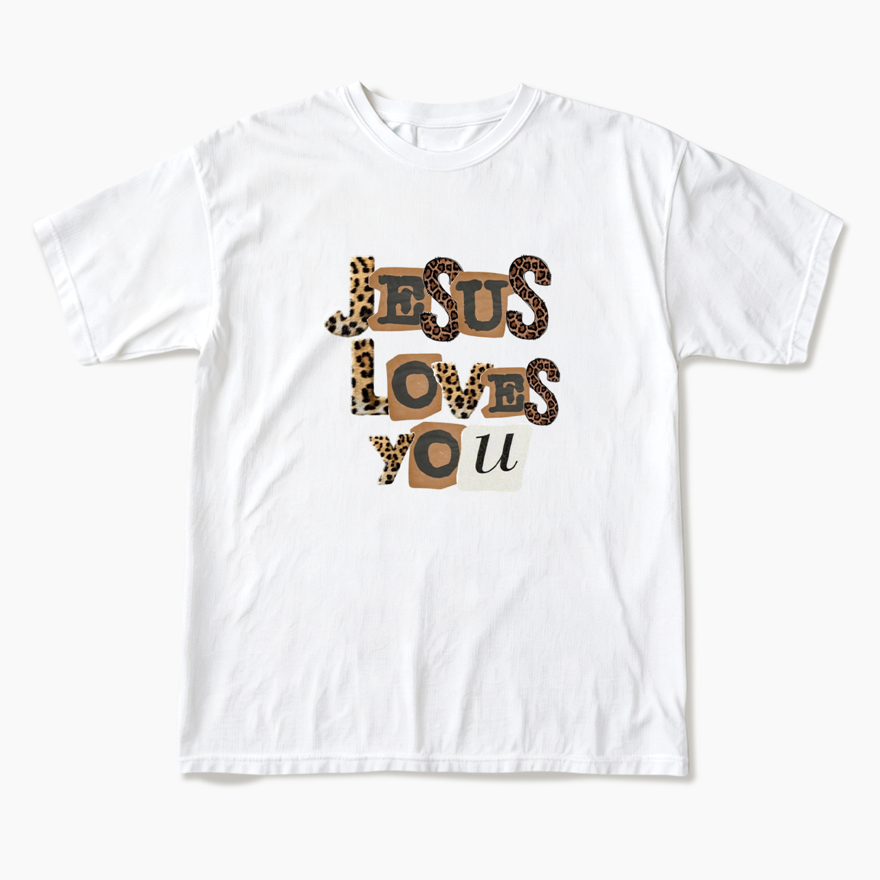 Jesus Loves You Leopard T Shirts