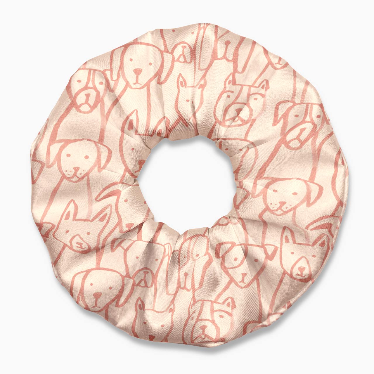 Hand-Drawn Dog Hair Scrunchie Jellypine