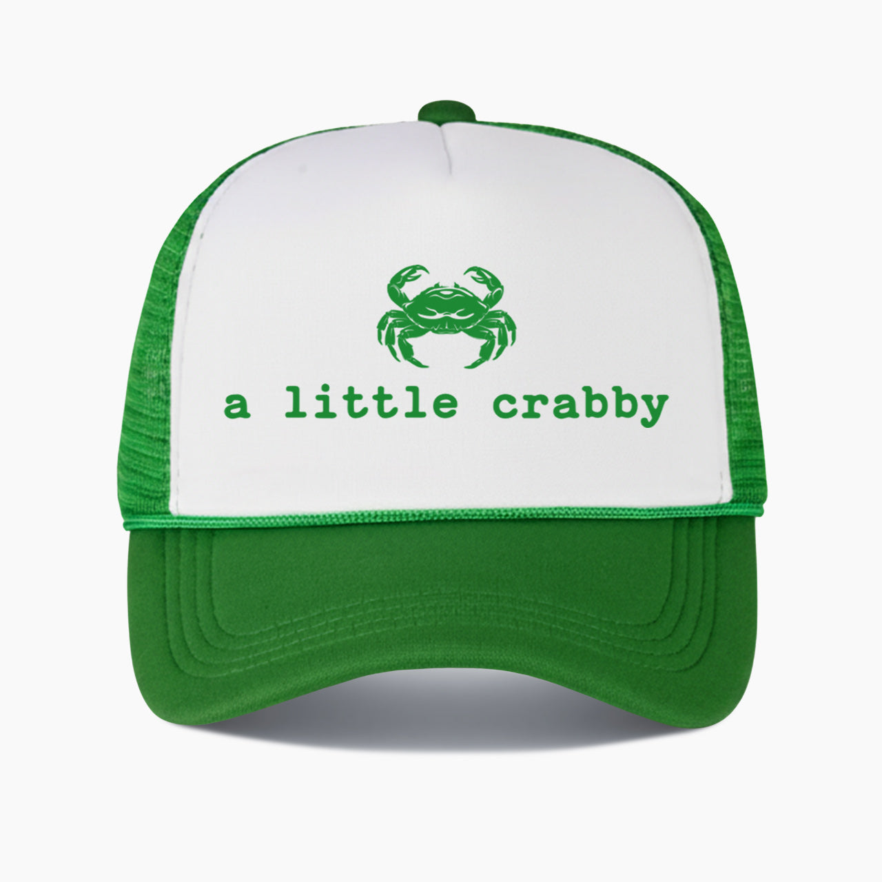 A little Crabby Colorblock Trucker Hat
