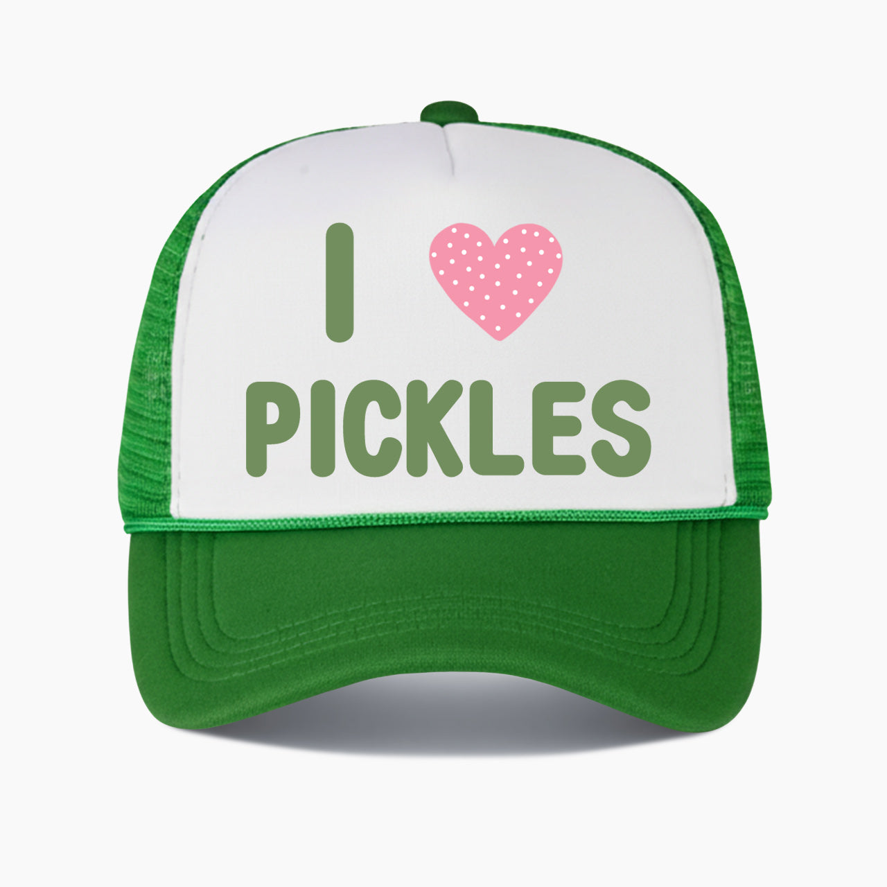 I Love Pickles Colorblock Trucker Hat